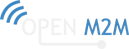Open M2M logo white