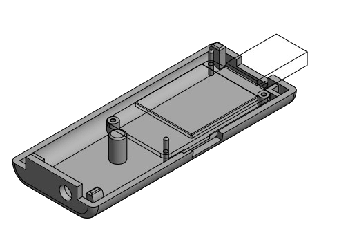 USB Dongle USB Case - 3d printed